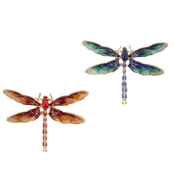 2 pieces vintage enamel dragonfly animal pin brooches women jewelry gifts, Gray
2 pieces vintage enamel dragonfly animal pin brooches women jewelry gifts, Gray