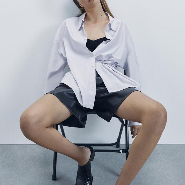 women's shorts elina casual black faux leather women fashion straight pu short elegant elastic waist female ladies ia, White;black
women's shorts elina casual black faux leather women fashion straight pu short elegant elastic waist female ladies ia, White;black