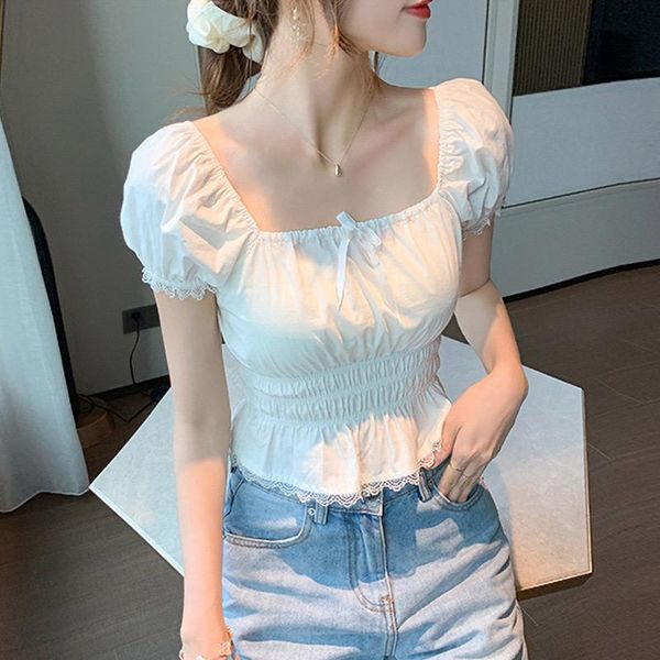 white blouse womens short sleeve bow fashion lace patchwork cropped woman blouses 2020 summer solid slim clothes female
white blouse womens short sleeve bow fashion lace patchwork cropped woman blouses 2020 summer solid slim clothes female