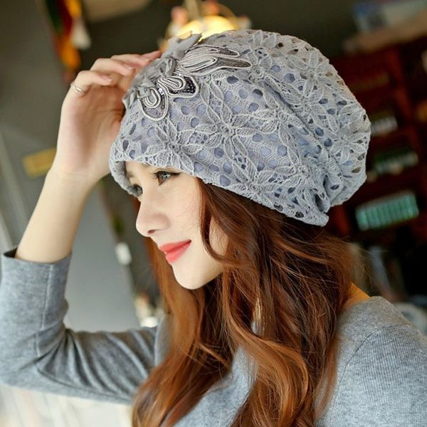 fashion women butterfly knot cap rose flower beanies hat chiffon lace headwear double layers hats new, Blue;gray
fashion women butterfly knot cap rose flower beanies hat chiffon lace headwear double layers hats new, Blue;gray