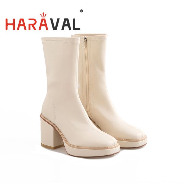 haraval 2020 autumn winter boots shoe women high heel genuine leather zipper thick heels elegant motorcycle boots women shoee50l, Black
haraval 2020 autumn winter boots shoe women high heel genuine leather zipper thick heels elegant motorcycle boots women shoee50l, Black