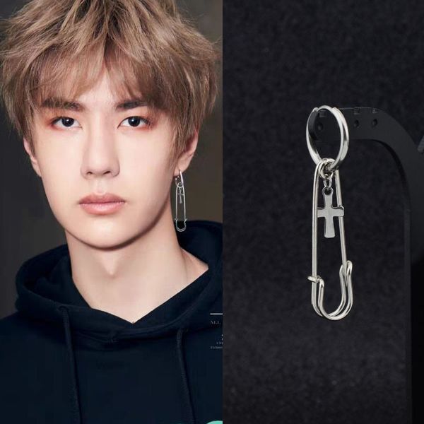 men stainless steel earrings male accessories fashion wild star rings suspender cross asymmetrical male earrings, Golden;silver
men stainless steel earrings male accessories fashion wild star rings suspender cross asymmetrical male earrings, Golden;silver