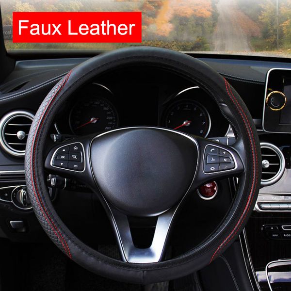 car fiber leather steering wheel cover universal auto breathable elastic skid proof steering-wheel covers car styling
car fiber leather steering wheel cover universal auto breathable elastic skid proof steering-wheel covers car styling