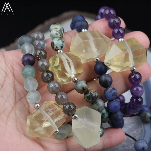 charm bracelets 8mm round natural rainbow fluorite flash labradorite stone bead cord knotted adjustable bracelet women jewelry n0237amah, Golden;silver
charm bracelets 8mm round natural rainbow fluorite flash labradorite stone bead cord knotted adjustable bracelet women jewelry n0237amah, Golden;silver