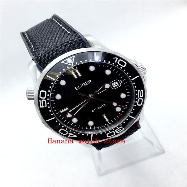 wristwatches bliger brand super luminous automatic men's watch with date indicator rubber strap, Slivery;brown
wristwatches bliger brand super luminous automatic men's watch with date indicator rubber strap, Slivery;brown