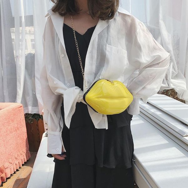 lips shape pvc handbags solid zipper shoulder bag crossbody messenger phone coin bag evening party chain clutches #t1p
lips shape pvc handbags solid zipper shoulder bag crossbody messenger phone coin bag evening party chain clutches #t1p