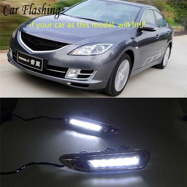 car flashing 1 set led drl daytime running light daylight headlight fog lamp cover car-styling for 6 6 2008 2009 2010
car flashing 1 set led drl daytime running light daylight headlight fog lamp cover car-styling for 6 6 2008 2009 2010