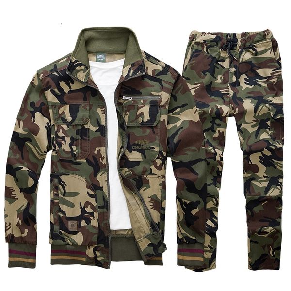 camouflage overalls suit military cargo sets male labor insurance cotton welding anti-scald wear-resistant elastic clothing, Gray
camouflage overalls suit military cargo sets male labor insurance cotton welding anti-scald wear-resistant elastic clothing, Gray