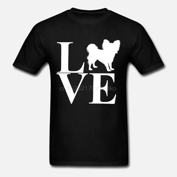 papillon dog love . t shirt