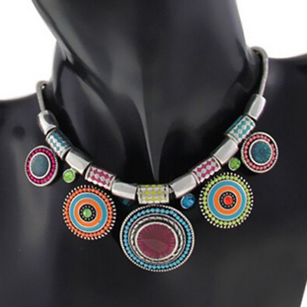bohemia necklace pendant charm chain choker statement jewelry necklace gift exaggerated for women party e2m0, Silver
bohemia necklace pendant charm chain choker statement jewelry necklace gift exaggerated for women party e2m0, Silver