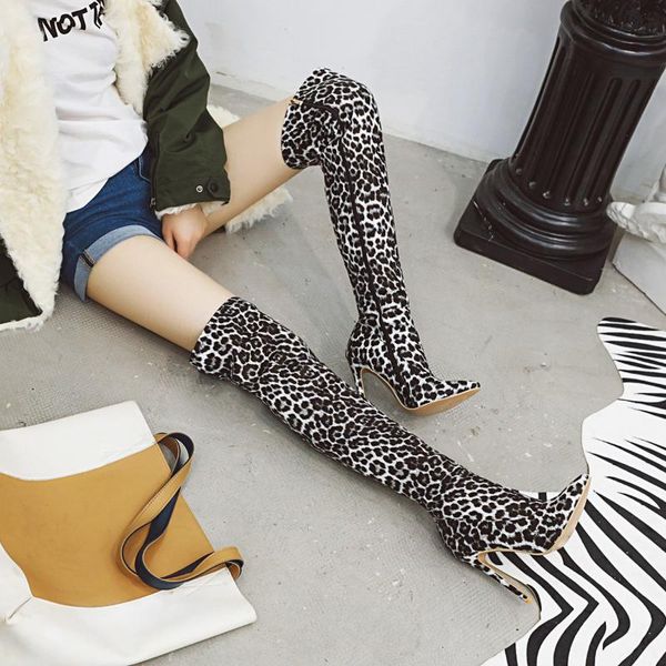 boots plus size long women over-the-knee leopard print pu european and american fashion thigh shoes, Black
boots plus size long women over-the-knee leopard print pu european and american fashion thigh shoes, Black