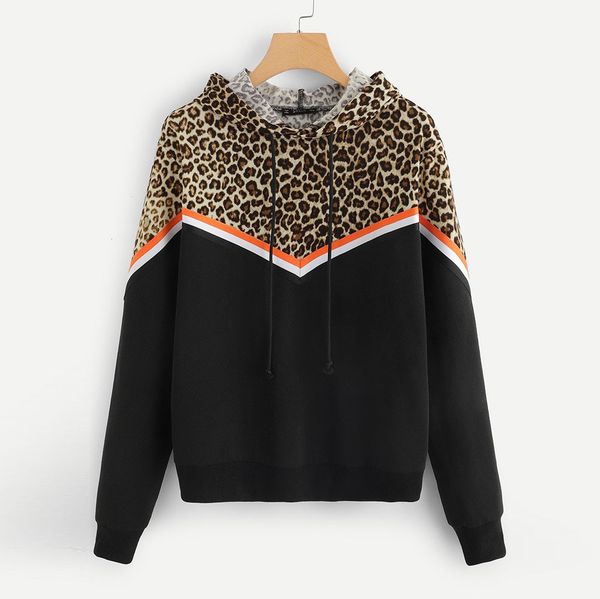 leopard print hooded hoodies women patchwork loose hat sweatshirt long sleeve spring sweatshirt ladies pullover shirt, Black
leopard print hooded hoodies women patchwork loose hat sweatshirt long sleeve spring sweatshirt ladies pullover shirt, Black