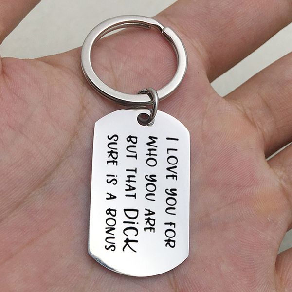 keychains couples lover funny key chain engraved letter bag accessories boyfriend girlfriend gift ring husband wife, Silver 
keychains couples lover funny key chain engraved letter bag accessories boyfriend girlfriend gift ring husband wife, Silver