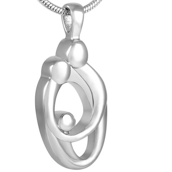 ijd8278 stainless steel mom and baby cremation memorial necklace for ashes urn unique pendant keepsake jewelry, Silver
ijd8278 stainless steel mom and baby cremation memorial necklace for ashes urn unique pendant keepsake jewelry, Silver