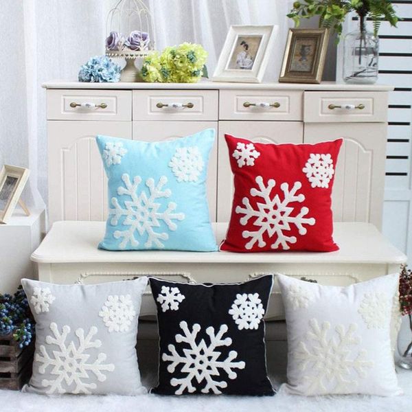 christmas throw pillow covers, winter snowflake cotton embroidery cushion covers for home office pillow case
christmas throw pillow covers, winter snowflake cotton embroidery cushion covers for home office pillow case