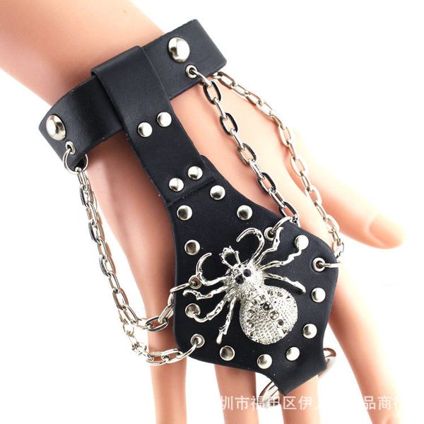 crazy non-mainstream rivets chain punk crazy leather bracelet skull and spider, Golden;silver
crazy non-mainstream rivets chain punk crazy leather bracelet skull and spider, Golden;silver