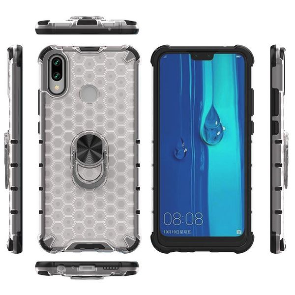 clear honeycomb case for huawei y9 2019 case 2 in 1 shockproof bumper hard pc protection back cover with metal magnetic ring holder
clear honeycomb case for huawei y9 2019 case 2 in 1 shockproof bumper hard pc protection back cover with metal magnetic ring holder