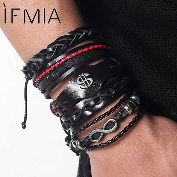 tennis ifmia fashion multiple layers leather bracelets for men dollar rope chain charms bead bracelet handmade jewelry, Golden;silver
tennis ifmia fashion multiple layers leather bracelets for men dollar rope chain charms bead bracelet handmade jewelry, Golden;silver
