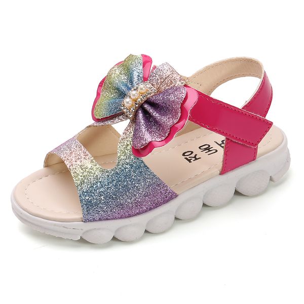 girl's sandals 2020 summer new style soft-sole bow cute baby little girl princess beach children's sandals, Black;red
girl's sandals 2020 summer new style soft-sole bow cute baby little girl princess beach children's sandals, Black;red