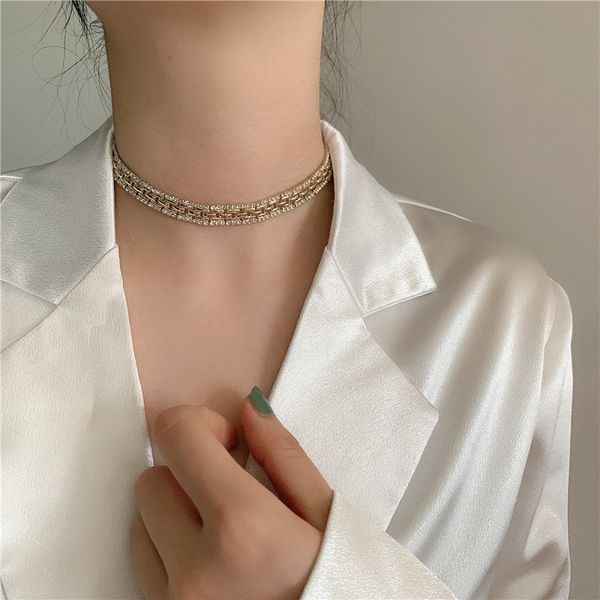 aomu 2020 new design plating metal necklace rhinestone zircon gypsophila stitching choker necklace for girl shining jewelry gift, Golden;silver
aomu 2020 new design plating metal necklace rhinestone zircon gypsophila stitching choker necklace for girl shining jewelry gift, Golden;silver