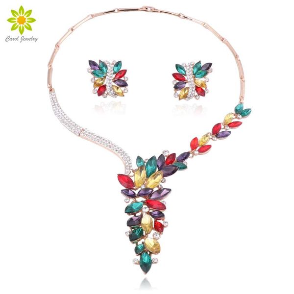 elegant gold color alloy jewelry set/female crystal flower necklace jewelry with fancy earrings 2020 new fashion, Silver
elegant gold color alloy jewelry set/female crystal flower necklace jewelry with fancy earrings 2020 new fashion, Silver