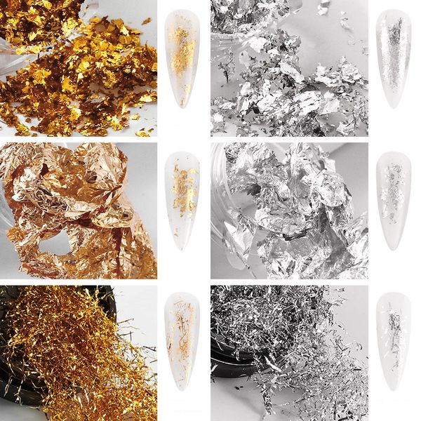nail glitter 1 box aluminum flakes mirror irregular foils paper gold silver paillette chrome pigment art decorations, Silver;gold
nail glitter 1 box aluminum flakes mirror irregular foils paper gold silver paillette chrome pigment art decorations, Silver;gold