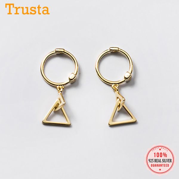 hoop & huggie trustdavis real 925 sterling silver sweet charm geometric triangular earrings for women wedding fine jewelry gift da1686, Golden;silver
hoop & huggie trustdavis real 925 sterling silver sweet charm geometric triangular earrings for women wedding fine jewelry gift da1686, Golden;silver