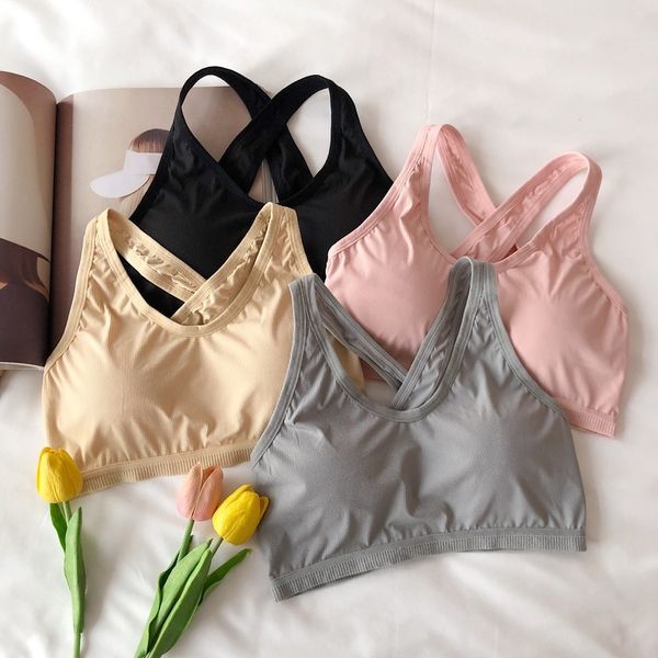 gym clothing women yoga sports bra cross beautiful back tube vest gathered push up female fitness bras underwear, White;black
gym clothing women yoga sports bra cross beautiful back tube vest gathered push up female fitness bras underwear, White;black
