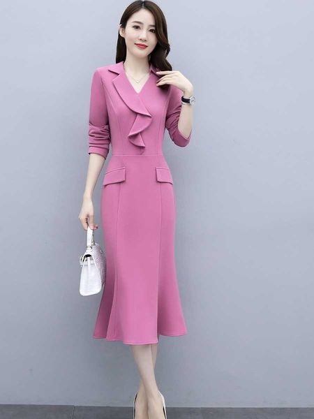 spring and autumn women's long-sleeved 2020 new socialite temperament slimming dress body sticker fishtail skirt body sticker goddess f, Black;gray
spring and autumn women's long-sleeved 2020 new socialite temperament slimming dress body sticker fishtail skirt body sticker goddess f, Black;gray