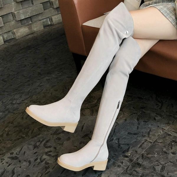 женщины из натуральной кожи над коленом boots моды zip квадратный каблуки круглый toe boots дамы comfy вскользь низкие каблуки бедренной кос, Black
женщины из натуральной кожи над коленом boots моды zip квадратный каблуки круглый toe boots дамы comfy вскользь низкие каблуки бедренной кос, Black