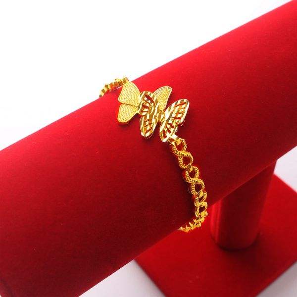 chain bracelet bangle wedding jewelry for women 24k gold color butterfly bracelet charm travel party gift accessories, Black
chain bracelet bangle wedding jewelry for women 24k gold color butterfly bracelet charm travel party gift accessories, Black