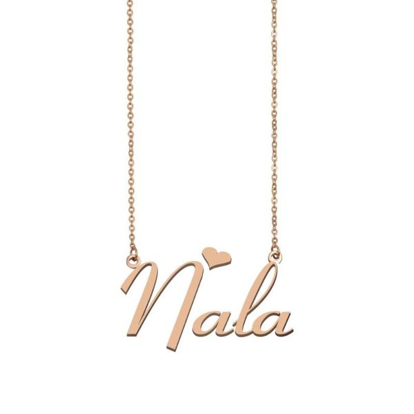 pendant necklaces nala name necklace , custom for women girls friends birthday wedding christmas mother days gift, Silver
pendant necklaces nala name necklace , custom for women girls friends birthday wedding christmas mother days gift, Silver