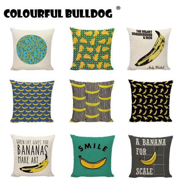 funny creative banana pillowcase cushion cover black yellow cartoon design home decor sofa car bedroom square linen pillow cover
funny creative banana pillowcase cushion cover black yellow cartoon design home decor sofa car bedroom square linen pillow cover