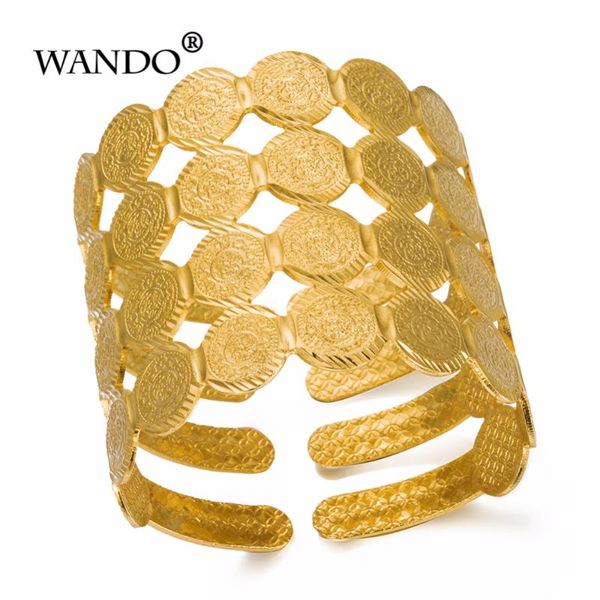 wando wide coin for women middle eastern jewelry new arab ethnic gold color bracelets jewelry gift (can open) b63, Black
wando wide coin for women middle eastern jewelry new arab ethnic gold color bracelets jewelry gift (can open) b63, Black
