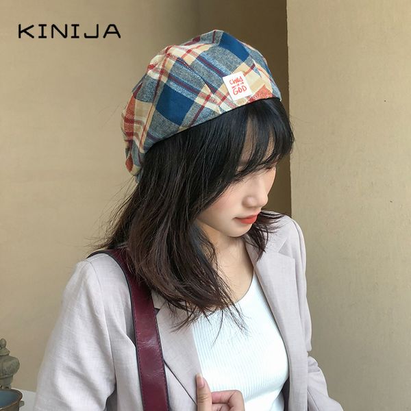 berets retro plaid beret korean women autumn winter hats reversible british style painter forward hat front-back wear octagonal cap, Blue;gray
berets retro plaid beret korean women autumn winter hats reversible british style painter forward hat front-back wear octagonal cap, Blue;gray