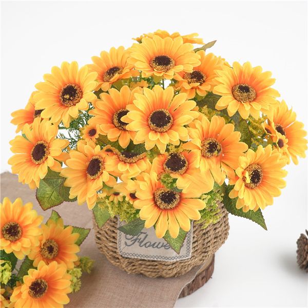 decorative flowers & wreaths 1 piece simulation yellow sunflower small flower wedding decoration home fresh wind green plant
decorative flowers & wreaths 1 piece simulation yellow sunflower small flower wedding decoration home fresh wind green plant