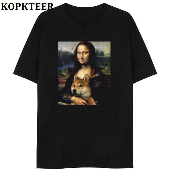 2019 summer fashion t-shirt men mona lisa shiba inu doge short sleeve tee mens black casual cotton animal hip hop streetwear
2019 summer fashion t-shirt men mona lisa shiba inu doge short sleeve tee mens black casual cotton animal hip hop streetwear
