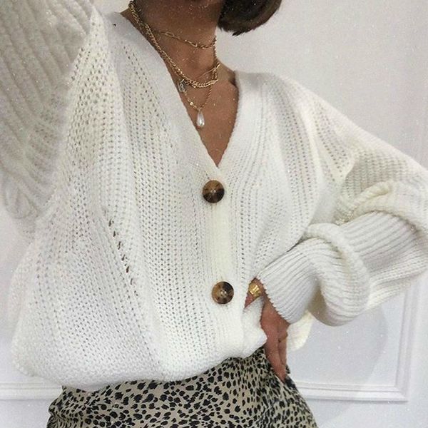 white cardigan women winter 2020 long batwing sleeve oversized knitted sweater hollow out knitwear korean style, White;black
white cardigan women winter 2020 long batwing sleeve oversized knitted sweater hollow out knitwear korean style, White;black