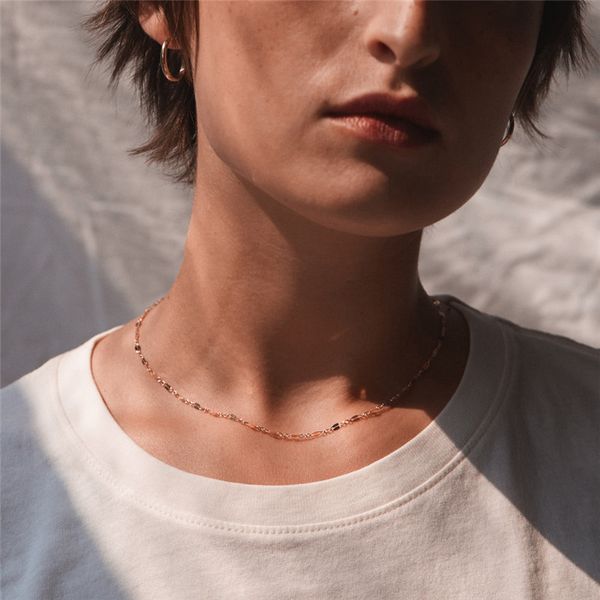 visunion fashion stainless steel chain necklace gold color clavicle chain minimalist jewelry for women gift, Silver
visunion fashion stainless steel chain necklace gold color clavicle chain minimalist jewelry for women gift, Silver