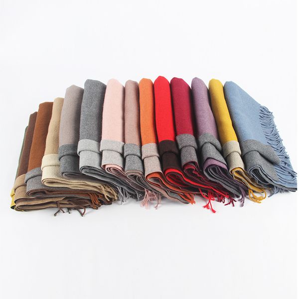 baiskele pure color double-sided scarf female imitation cashmere simple warm autumn and winter all-match scarf, Blue;gray
baiskele pure color double-sided scarf female imitation cashmere simple warm autumn and winter all-match scarf, Blue;gray