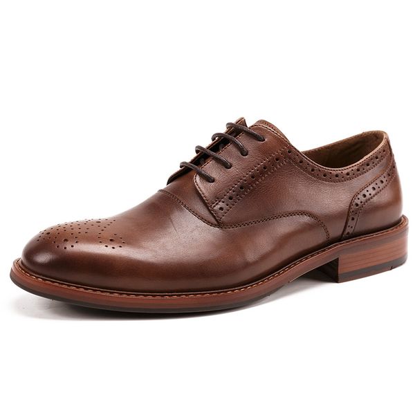 2020 men's dress shoes fashion genuine leather casual shoes lace up business retro bullock oxford for men, Black
2020 men's dress shoes fashion genuine leather casual shoes lace up business retro bullock oxford for men, Black