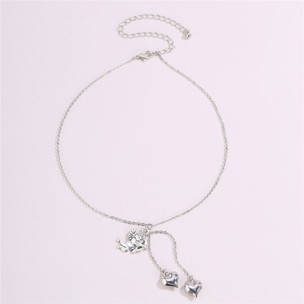 10pcs/lot european valentine's day love necklace brand new heart cupid clavicle o chain lovers gift pendant jewelry accessories, Silver
10pcs/lot european valentine's day love necklace brand new heart cupid clavicle o chain lovers gift pendant jewelry accessories, Silver