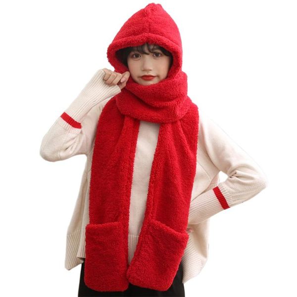 3 in 1 women winter warm fleece hood scarf snood pocket hats gloves warm plush scarf plush hat gloves, Blue;gray
3 in 1 women winter warm fleece hood scarf snood pocket hats gloves warm plush scarf plush hat gloves, Blue;gray
