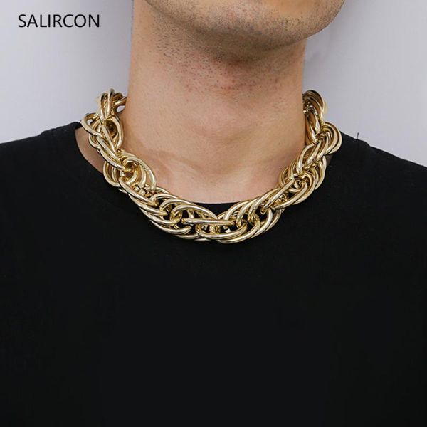salircon напыщенного big chain коренастого choker ожерелье заявление толстых collares цвет золото twist ожерелья для женщин мужчин ювелирных, Golden;silver
salircon напыщенного big chain коренастого choker ожерелье заявление толстых collares цвет золото twist ожерелья для женщин мужчин ювелирных, Golden;silver