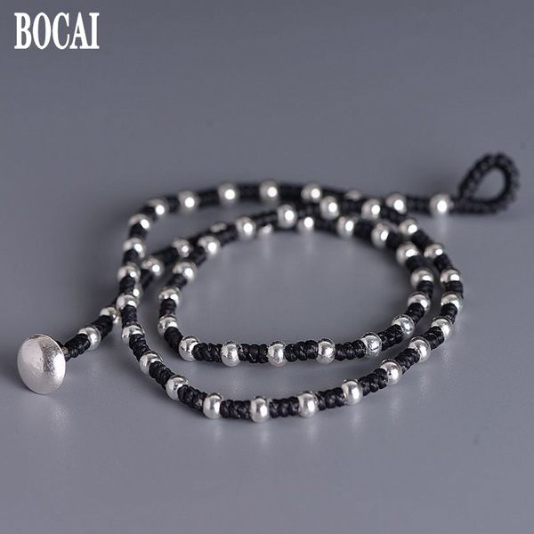 chains s925 real silver necklace for women fashion hand woven 4mm 100% 925 bead wax women's
chains s925 real silver necklace for women fashion hand woven 4mm 100% 925 bead wax women's