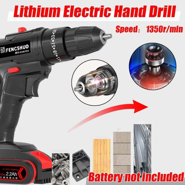 rechargeable electric drill 36v impact wrench brushless adjustable speed household electric screwdriver with removable lithium
rechargeable electric drill 36v impact wrench brushless adjustable speed household electric screwdriver with removable lithium
