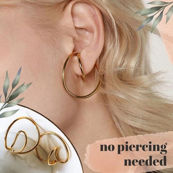 1 pair european and american womens punk geometric ear clip without pierced special-shaped cochlear stealth clip earrings, Golden;silver
1 pair european and american womens punk geometric ear clip without pierced special-shaped cochlear stealth clip earrings, Golden;silver