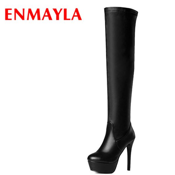 enmayla новая зима осень обувь женщина sexy кружева экстремальный высокие каблуки сапоги до колен женщины скольжения на платформе сапоги бол, Black
enmayla новая зима осень обувь женщина sexy кружева экстремальный высокие каблуки сапоги до колен женщины скольжения на платформе сапоги бол, Black