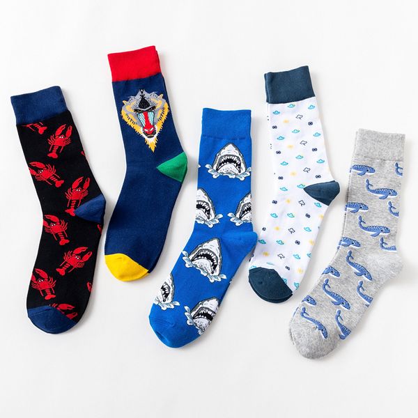harajuku hip hop streets clouds/sharks/whales/monkeys/lobsters happy socks men printing skarpetki men socks meias, Black
harajuku hip hop streets clouds/sharks/whales/monkeys/lobsters happy socks men printing skarpetki men socks meias, Black