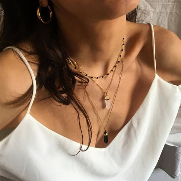 vintage opal stone chokers necklaces fashion multi layer crystal pendant necklace statement bohemian jewelry for women gift, Golden;silver
vintage opal stone chokers necklaces fashion multi layer crystal pendant necklace statement bohemian jewelry for women gift, Golden;silver